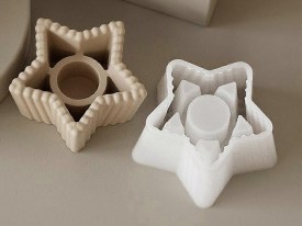 Molde silicona portavela ESTRELLA 